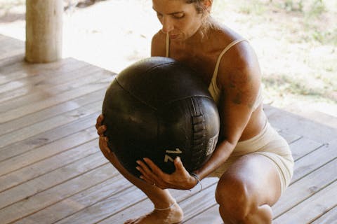 Outdoor travel wellness scene